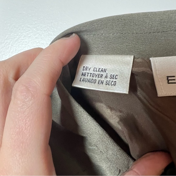NWT Evan-Picone 1980-90s Pure 100% Silk Pencil Midi Skirt – Greenish Taupe 👡 - Picture 7 of 10